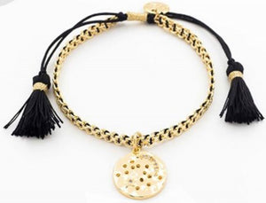 Gold plated tassel bracelet