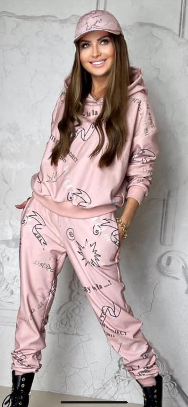 Sweatsuit in pink
