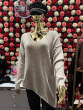 Load image into Gallery viewer, Beige asymmetric sweater
